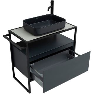 Тумба под раковину Allen Brau Priority 80 1.31002.AM Антрацит матовый